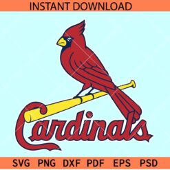 Cardinals SVG, louis cardinals logo SVG, The Cardinals SVG, Cardinal Bird SVG