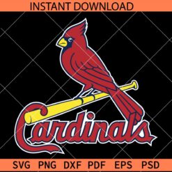 Cardinals SVG, louis cardinals logo SVG, The Cardinals SVG, Cardinal Bird SVG