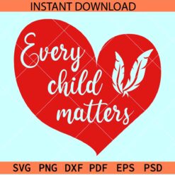 Every Child Matters Heart Symbol SVG, Every Child matters Love Symbol SVG