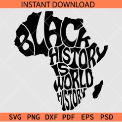 Black history is world history African Map SVG, Juneteenth African Map SVG