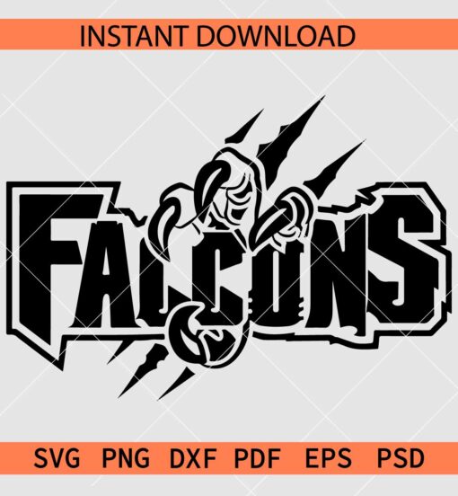 Falcons Claws SVG, Falcons Scratch SVG, The Falcons SVG