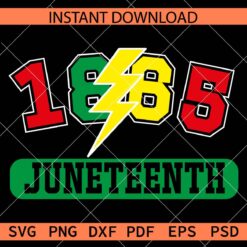 1865 Juneteenth Lightning Bolt SVG, Juneteenth 1865 SVG