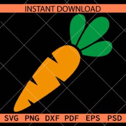 Colored carrot Stencil SVG, Carrot Colored Drawing SVG