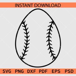 Easter Egg with Baseball Laces Vector SVG