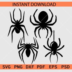 Spider Vector Bundle SVG, Spider Silhouette SVG Bundle