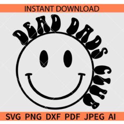 Dead Dads Club Smiley Face SVG, Dead Dads Club Smile SVG