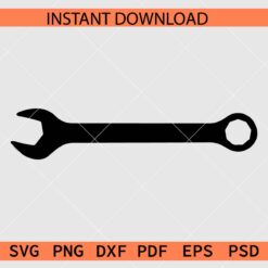 Spanner Silhouette SVG, Spanner Icon SVG