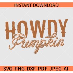 Howdy pumpkin SVG, Halloween SVG