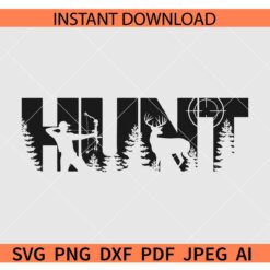 Hunt scene SVG