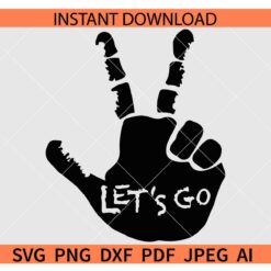 Lets go Jeep wave SVG, Jeep Lets go Jeep hands SVG, Peace Hand Let's Go Jeep SVG