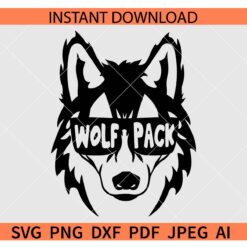 Wolf pack SVG, Wolf Head Sunglasses pack SVG, Wolf Head Wolf with sunglasses