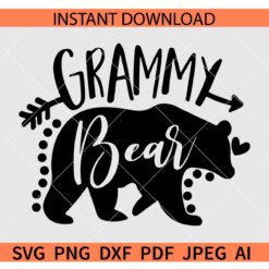 Grammy bear Silhouette SVG