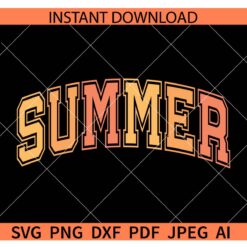 Summer Varsity Font SVG