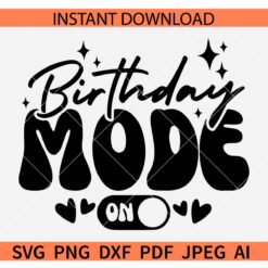 Birthday Mode On SVG