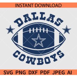 Dallas Cowboys football SVG, The Dallas SVG, Team Dallas Football Logo SVG