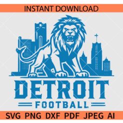 Detroit Football SVG PNG, Detroit svg, Lions png, Detroit Football Shirt svg