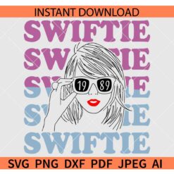 Swiftie stacked SVG, Stacked Swiftie 1989 Sunglasses SVG