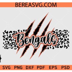 Bengals Scratch Claw SVG, Bengal Paw Scratches SVG, The Bengals Scratches SVG, College Sport Team SVG, Bengals Fan SVG, Bengals Cheer SVG