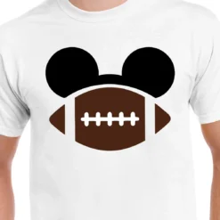 Mickey Football Ball SVG, Mickey Ears Football Ball SVG, Disney football ball svg